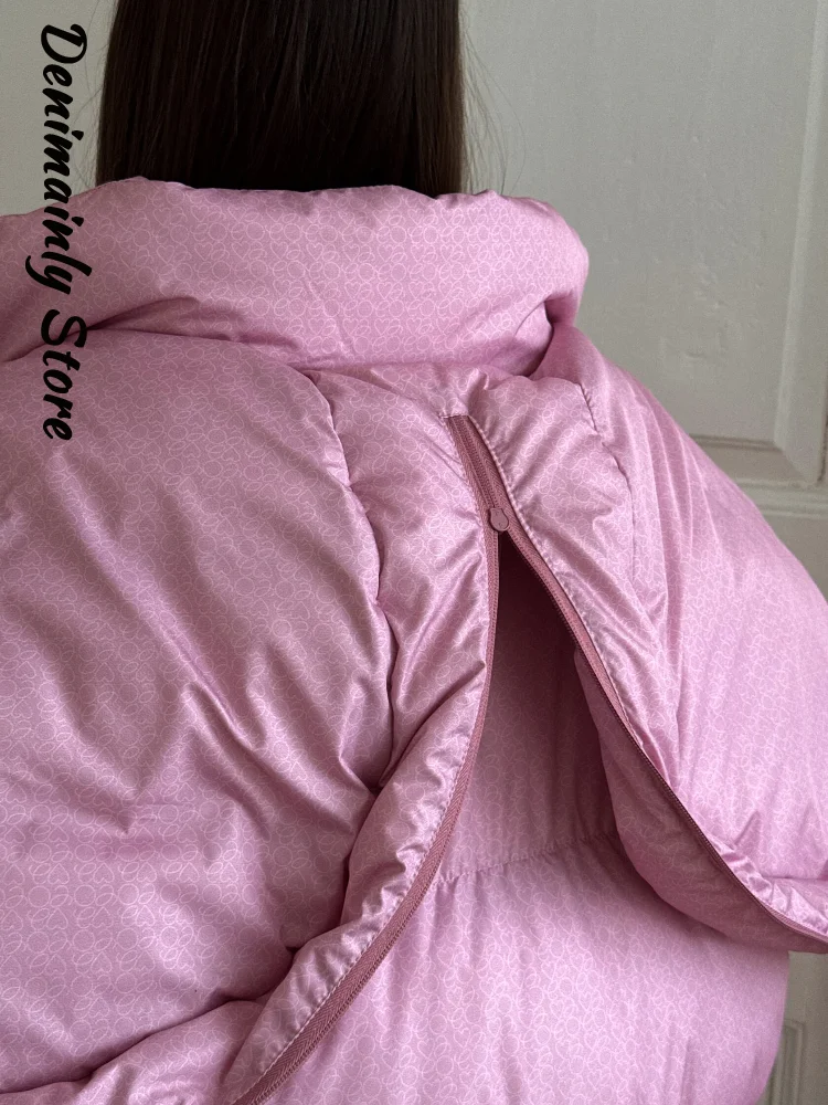 Модная хлопковая куртка на молнии с капюшоном и принтом - Фотография_6