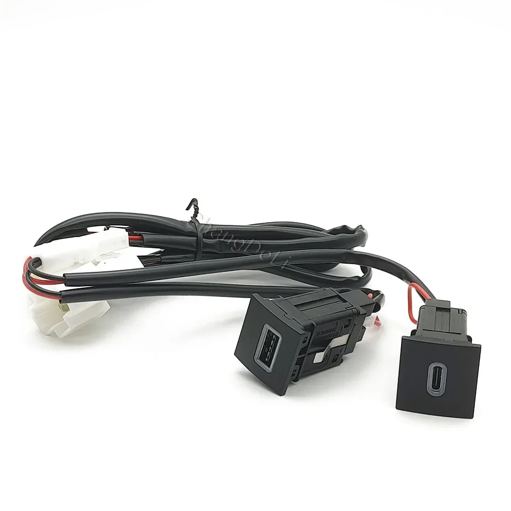 Новое автомобильное usb-зарядное устройство с красным светодиодом pd - Фотография_4