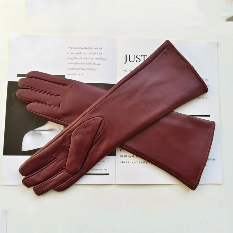 Новые женские длинные перчатки - Фотография_3