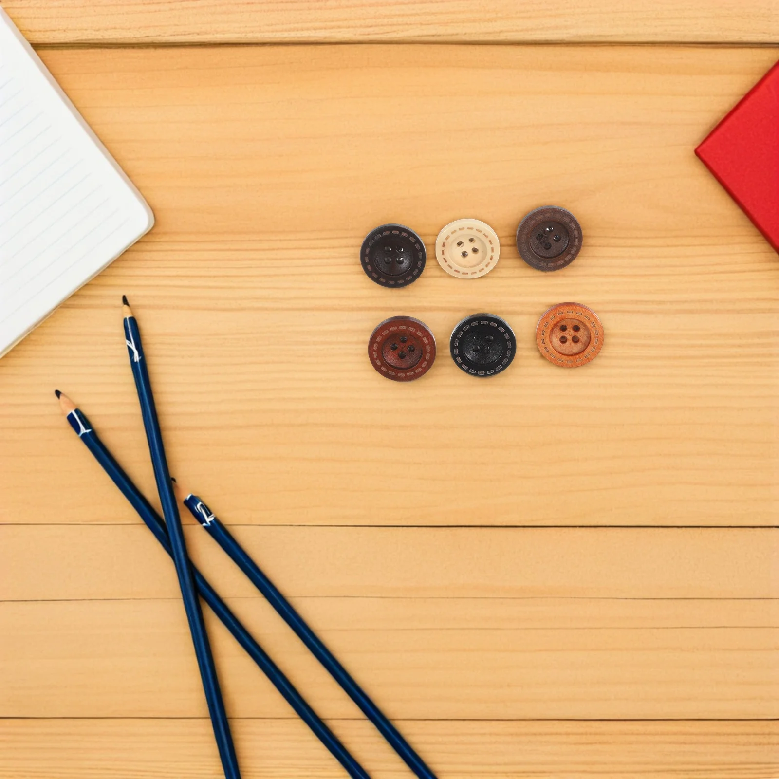 Деревянные кнопки в стиле ретро - Фотография_3