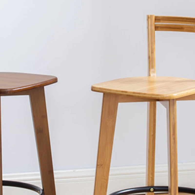 Высокие современные барные стулья из дерева - Фотография_4