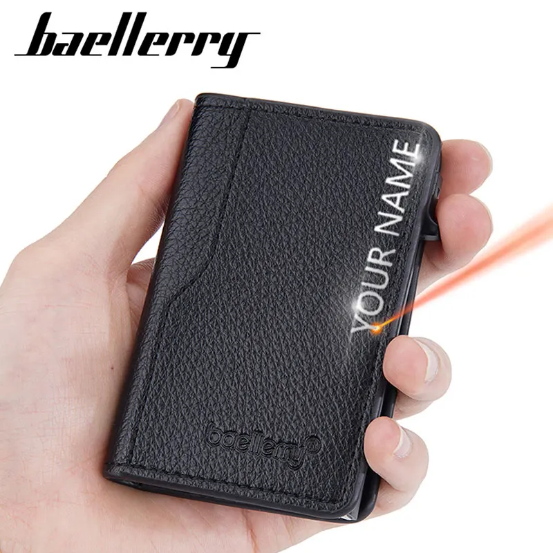 Новый rfid mini мужская карта кошелек
