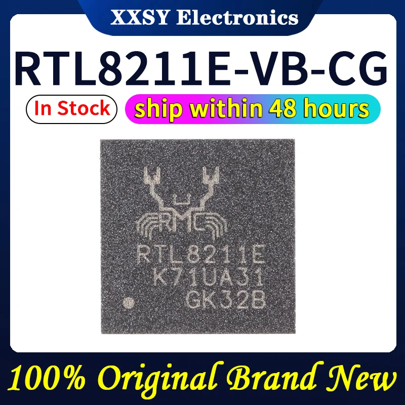 Rtl8211e-vb-cg rtl8211e qfn48