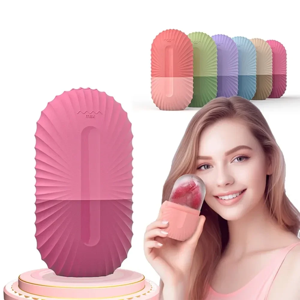 Силиконовый ролик для лица с льдом