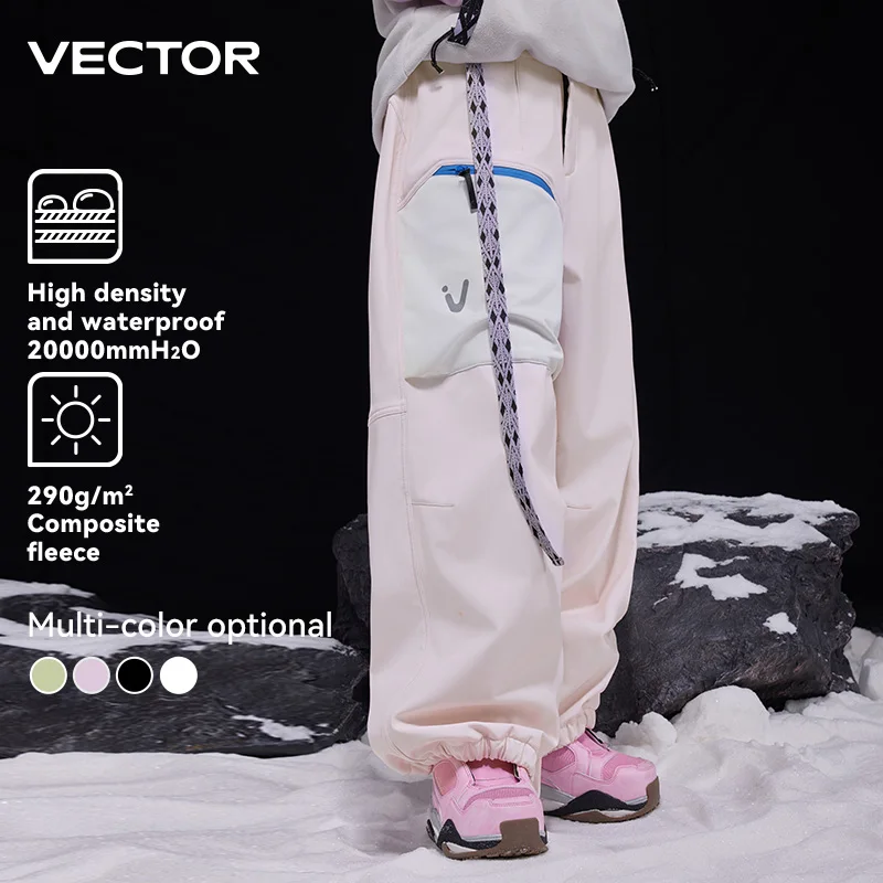 Vector мужские и женские зимние лыжные штаны с завязками на щиколотке - Фотография_4