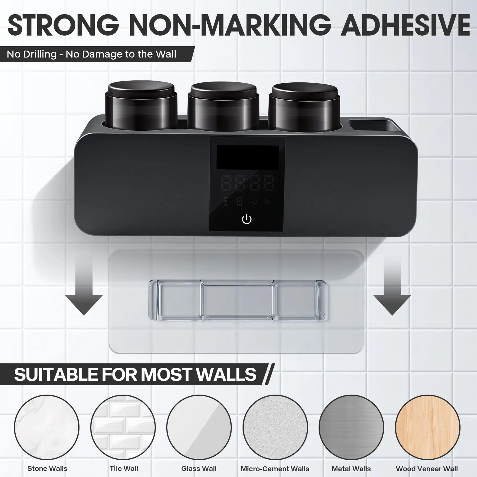 Настенное уф-дезинфицирующее средство для зубных щеток с сушкой и очисткой - Фотография_5