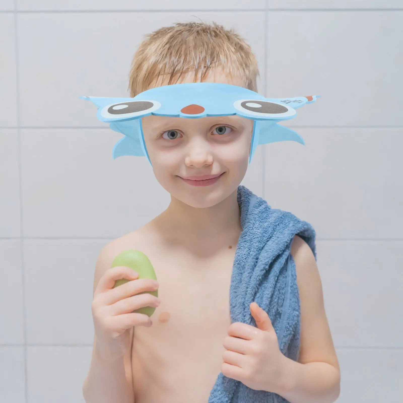 Детская шапочка для душа с защитой ушей - Фотография_3