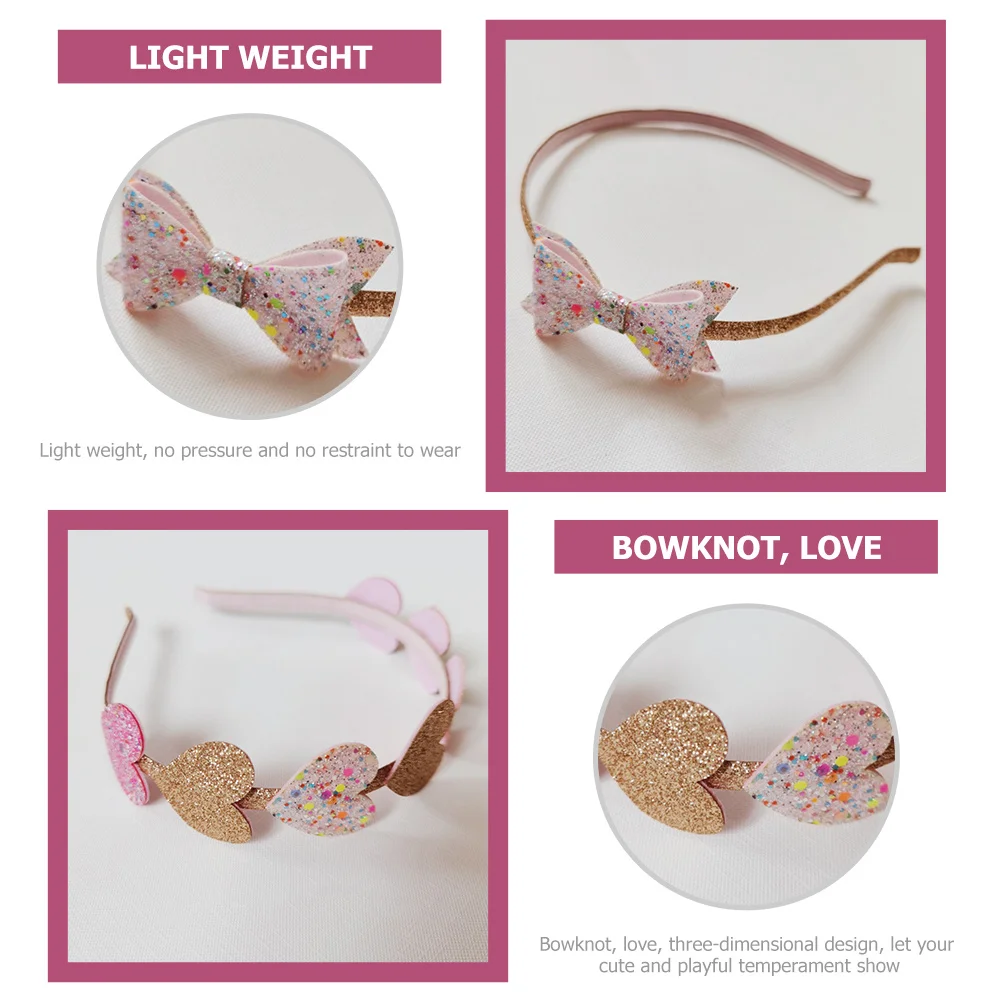 Детская повязка для волос с сердечками - Фотография_3