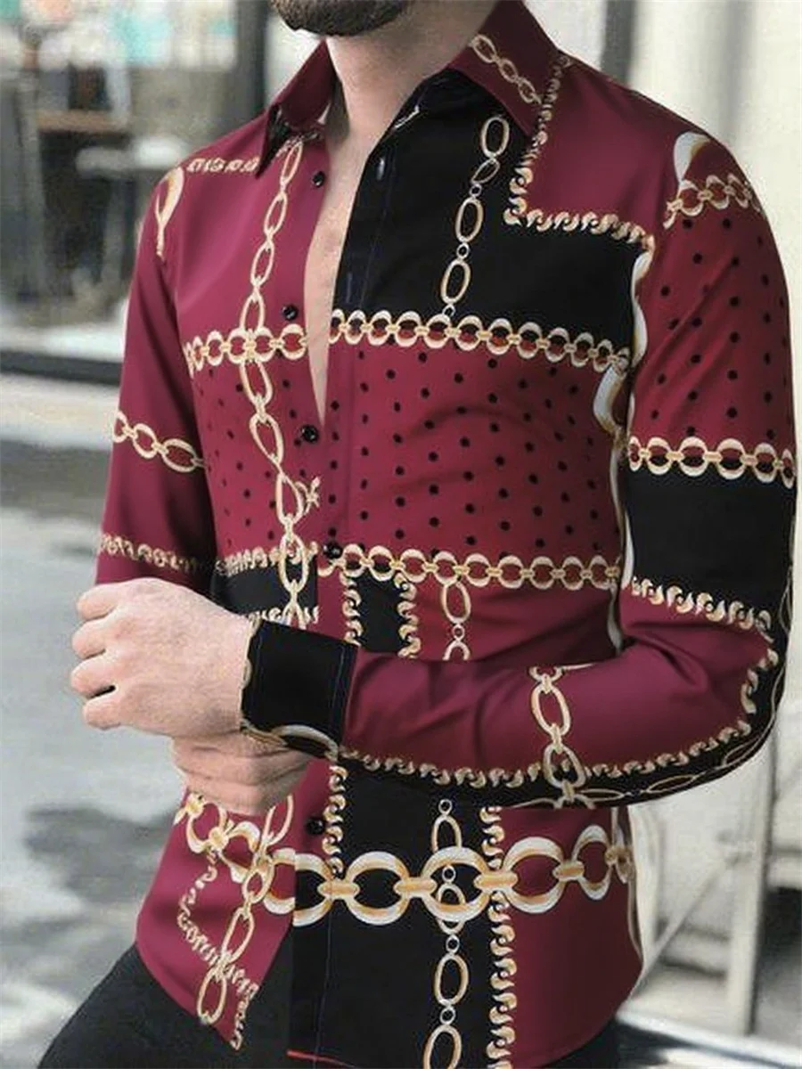 Новая мужская классическая повседневная рубашка с длинными рукавами - Фотография_4