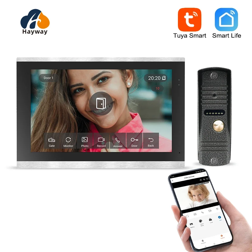 Видеодомофон hayway с wi-fi и камерой 1080p