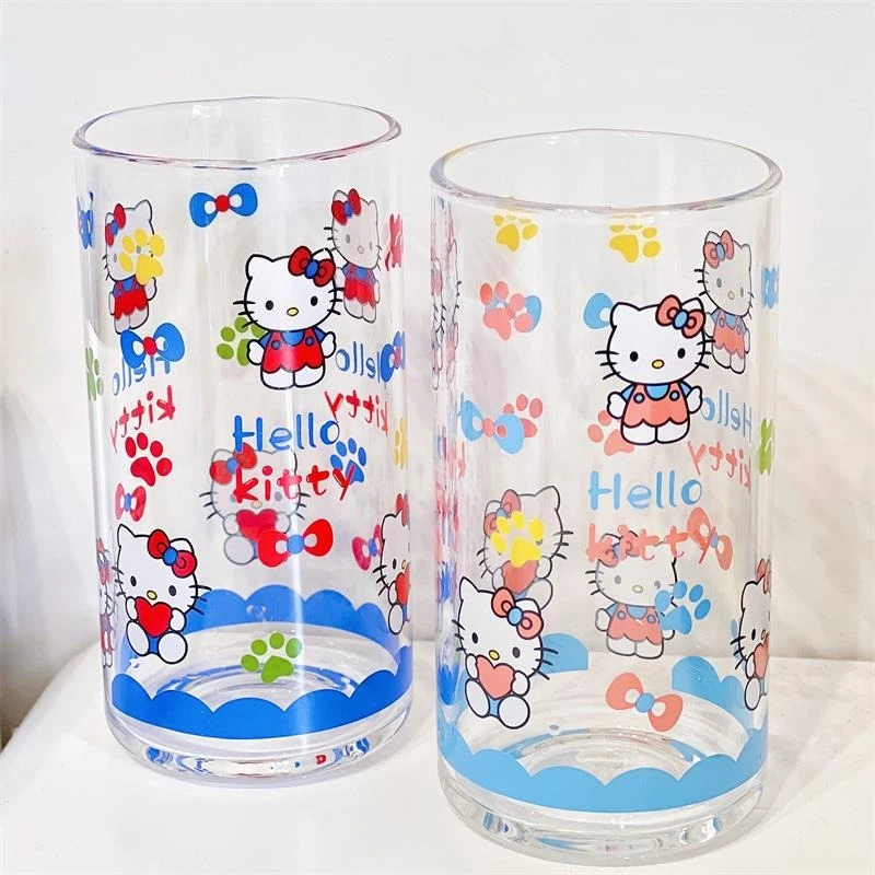 Kawaii sanrio hello kitty аниме мультяшная стеклянная чашка для дома - Фотография_3