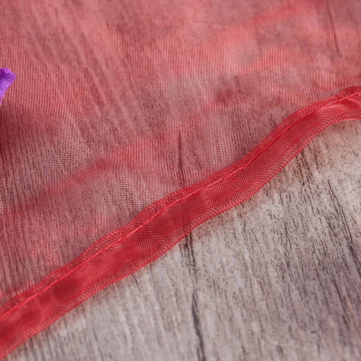 Красные прозрачные тюлевые шторы 100x200 см для оконного экрана спальни - Фотография_5