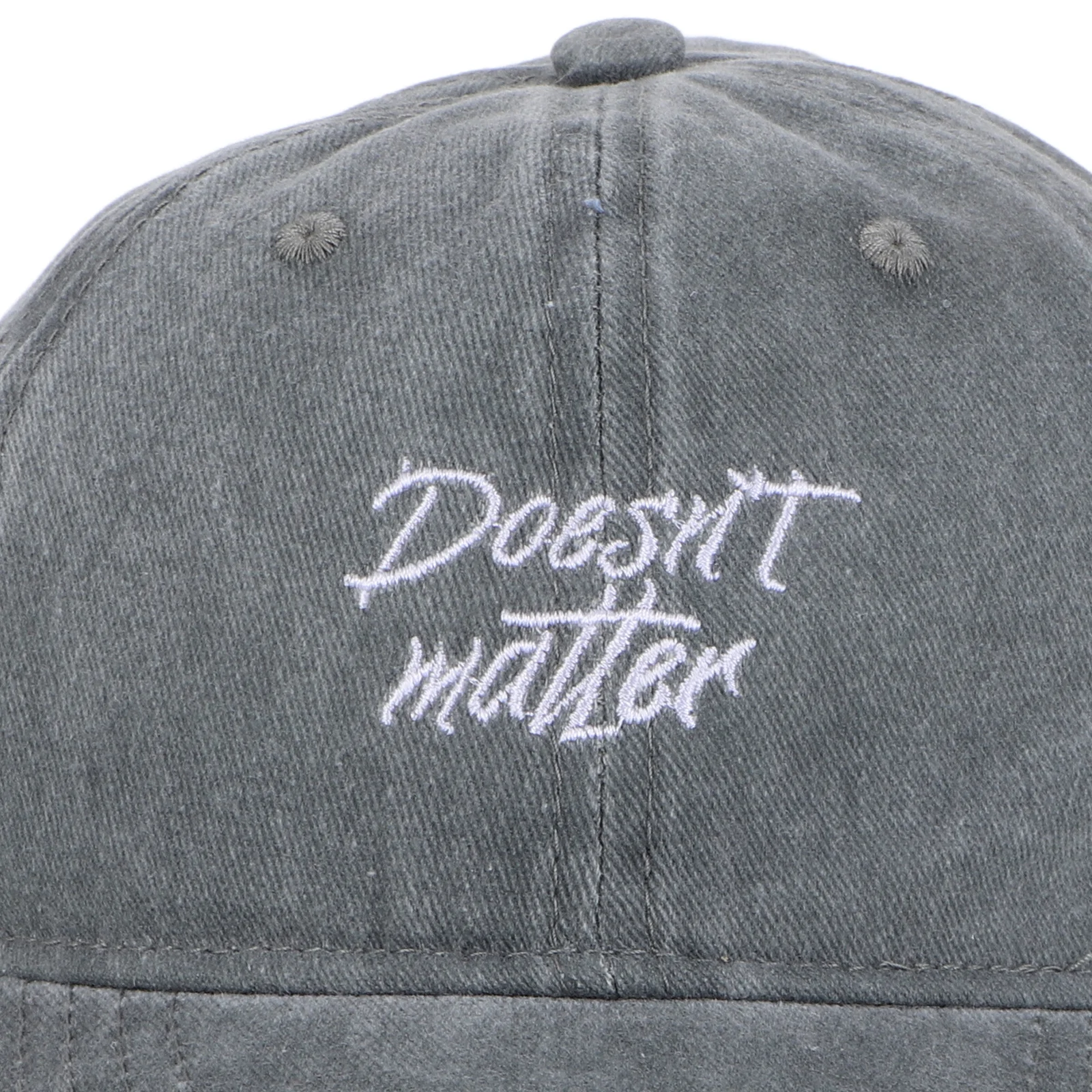 Винтажная потертая бейсболка с регулируемой застежкой - Фотография_6