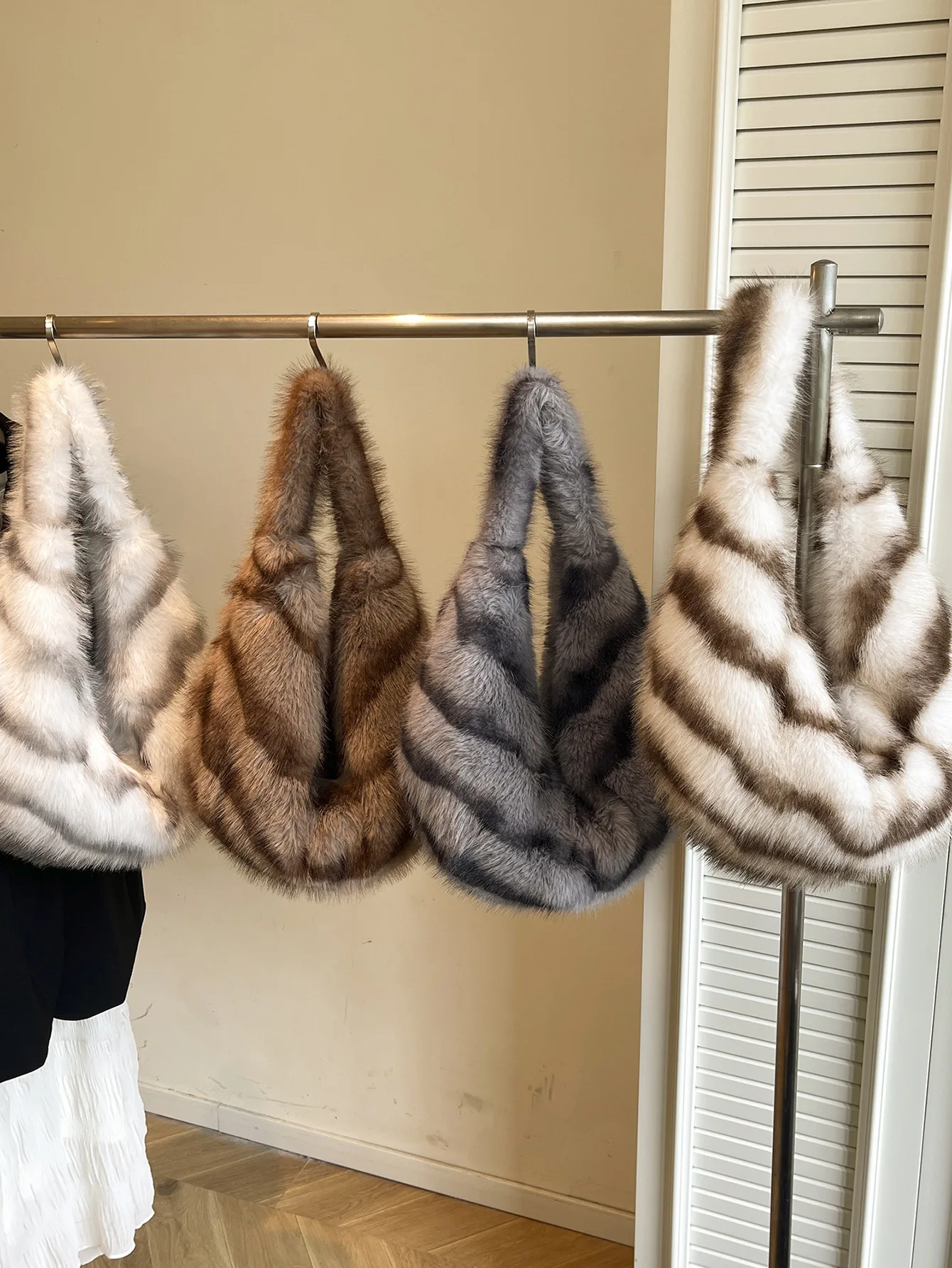 Осень-зима женская плюшевая сумка