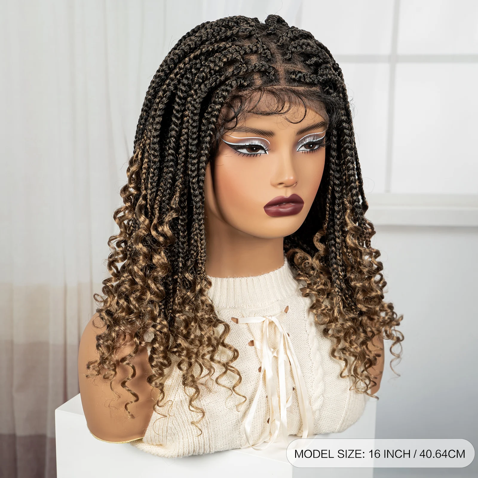 Ombre knotless box плетеные парики - Фотография_3