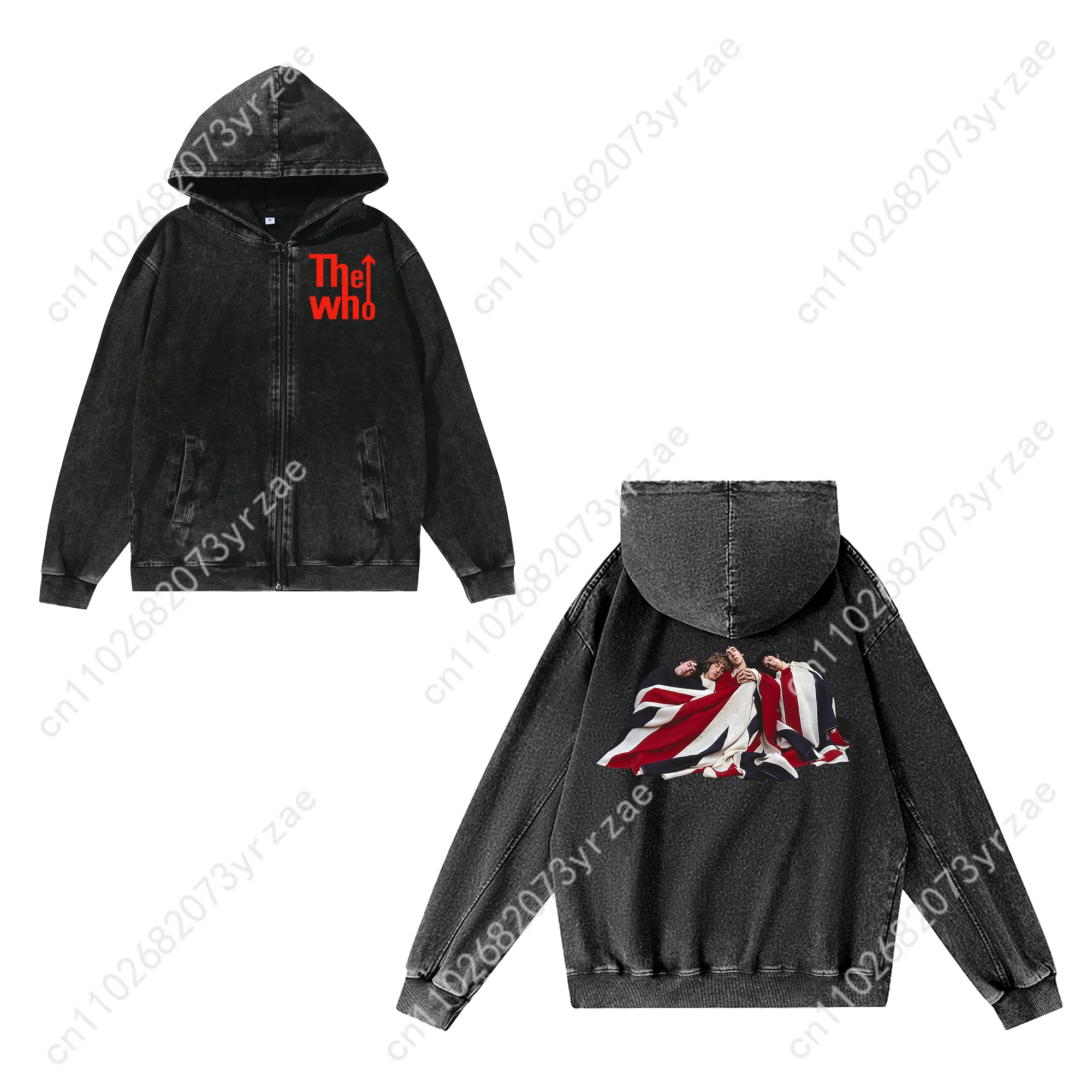 Толстовка на молнии who для мужчин и женщин - Фотография_2