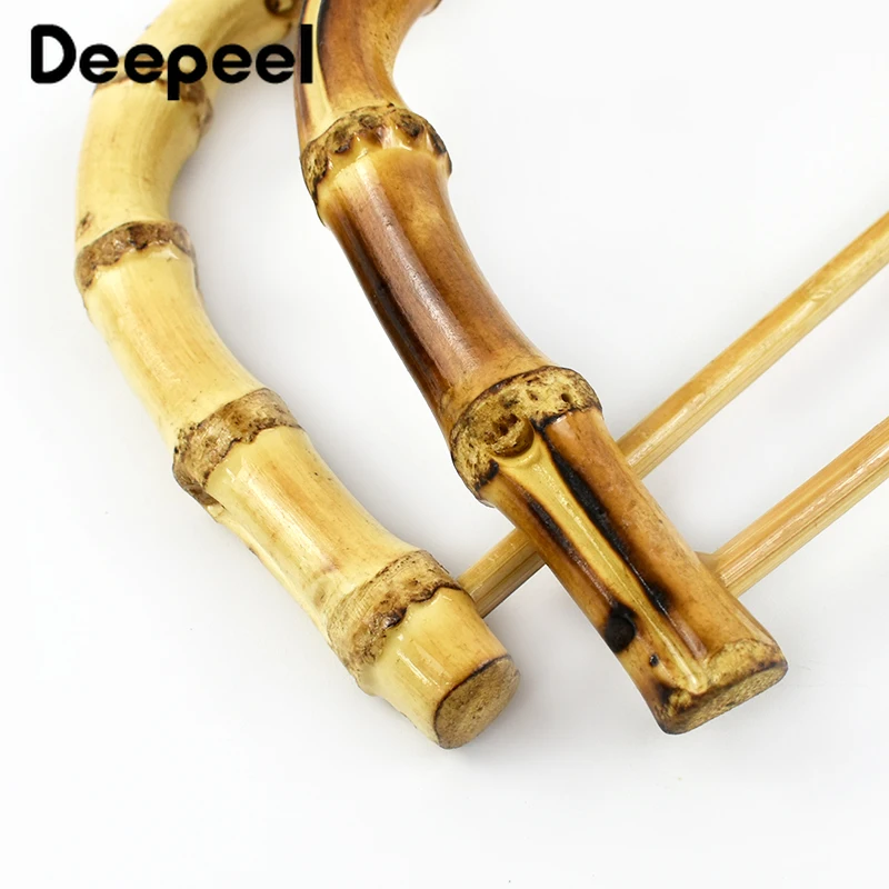 Deepeel 12/14,5 см натуральная деревянная бамбуковая ручка для кошелька - Фотография_2