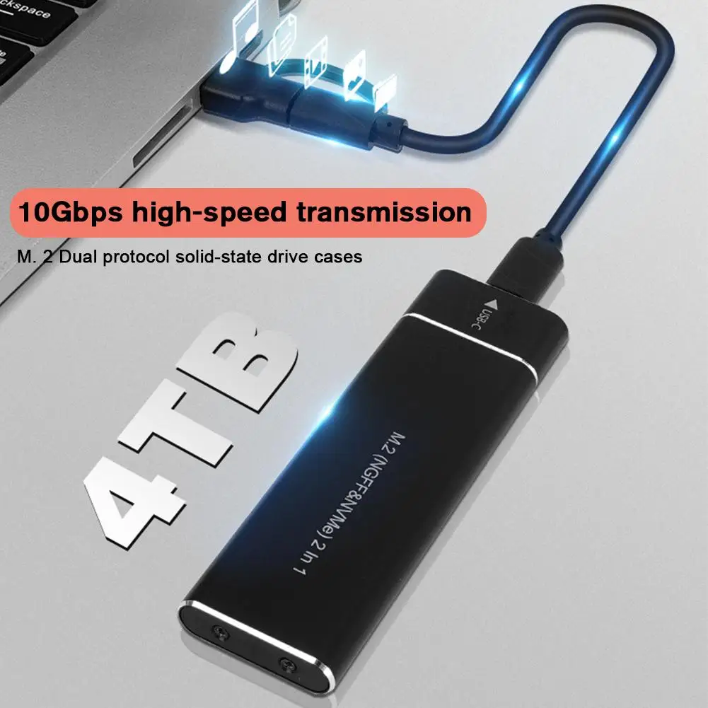 Корпус m2 ssd с двумя протоколами адаптер корпуса m - Фотография_3