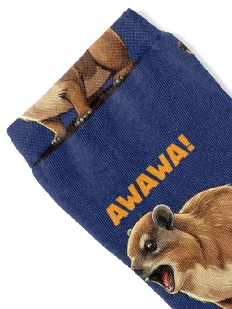 Rock hyrax lover awawa забавные носки groundhog dassi - Фотография_2