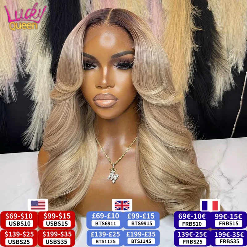 13x6 ombre blonde цветной фронтальный