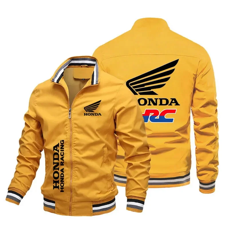Мужская уличная куртка на молнии с логотипом honda racing - Фотография_2