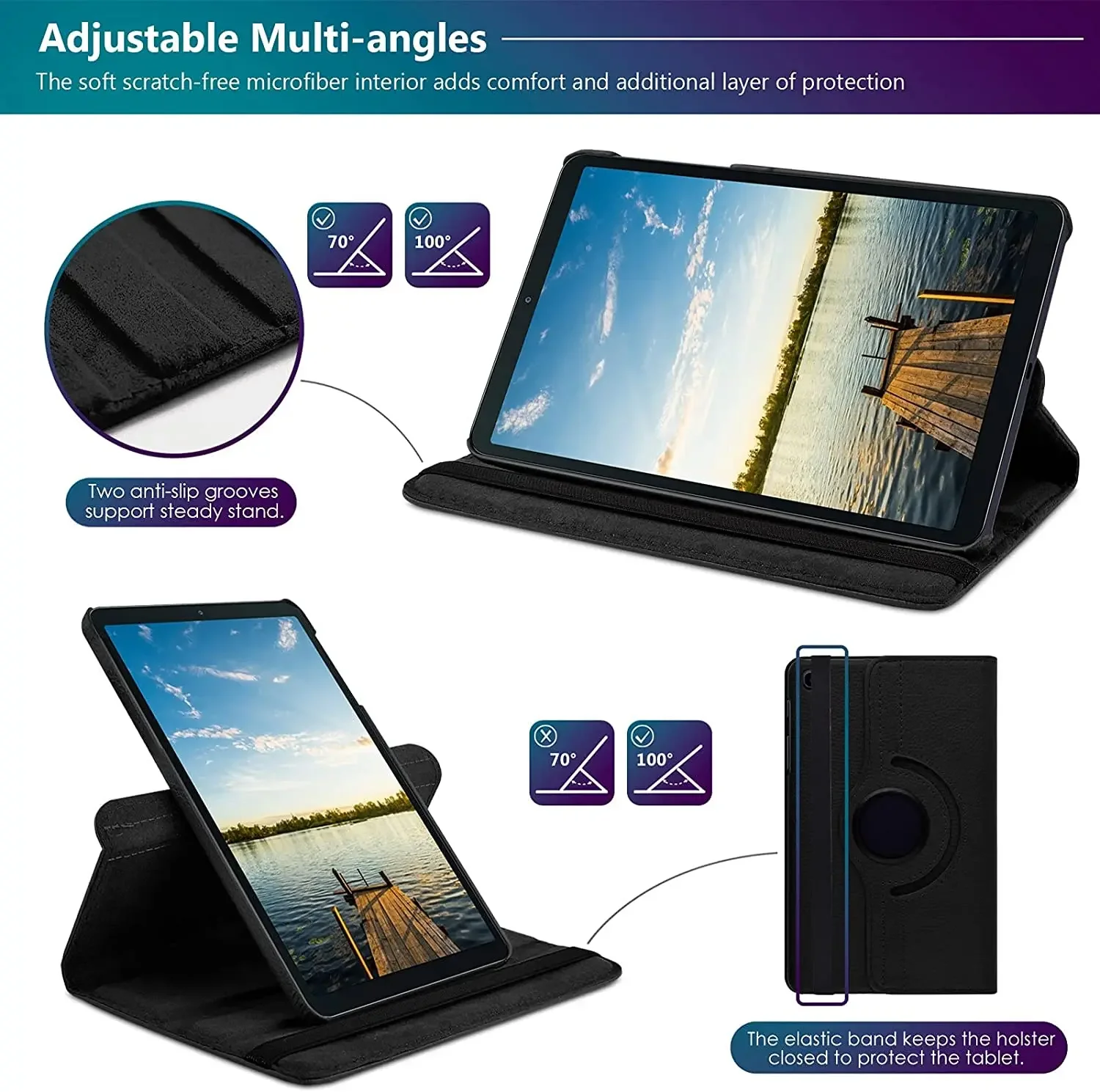 Вращающийся на 360° чехол для samsung galaxy tab a7 10 - Фотография_4