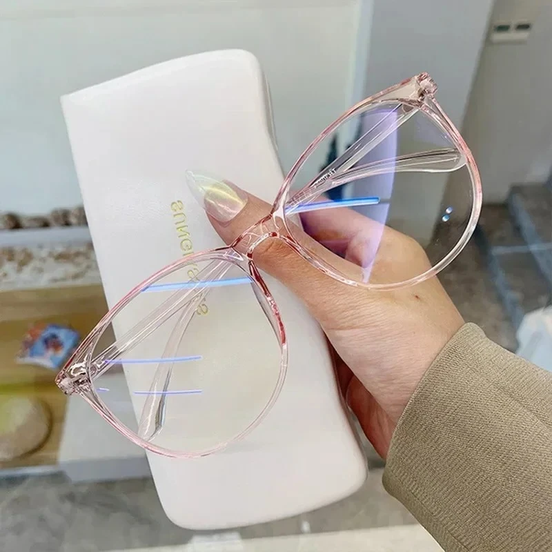 Прозрачные компьютерные плоские очки для мужчин и женщин