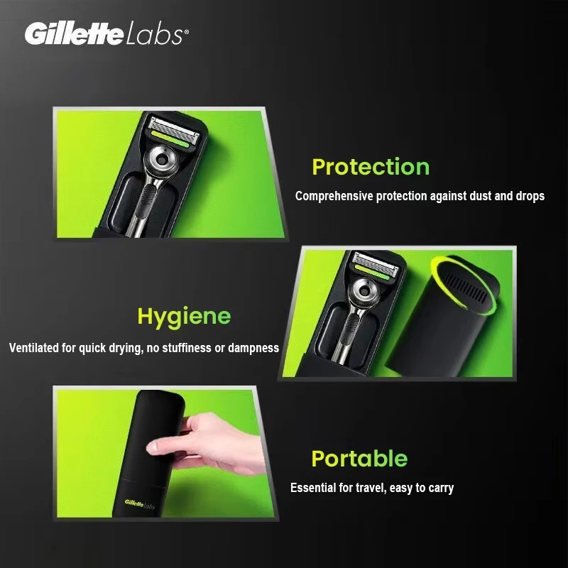 Дорожная коробка для бритвы gillette labs - Фотография_4