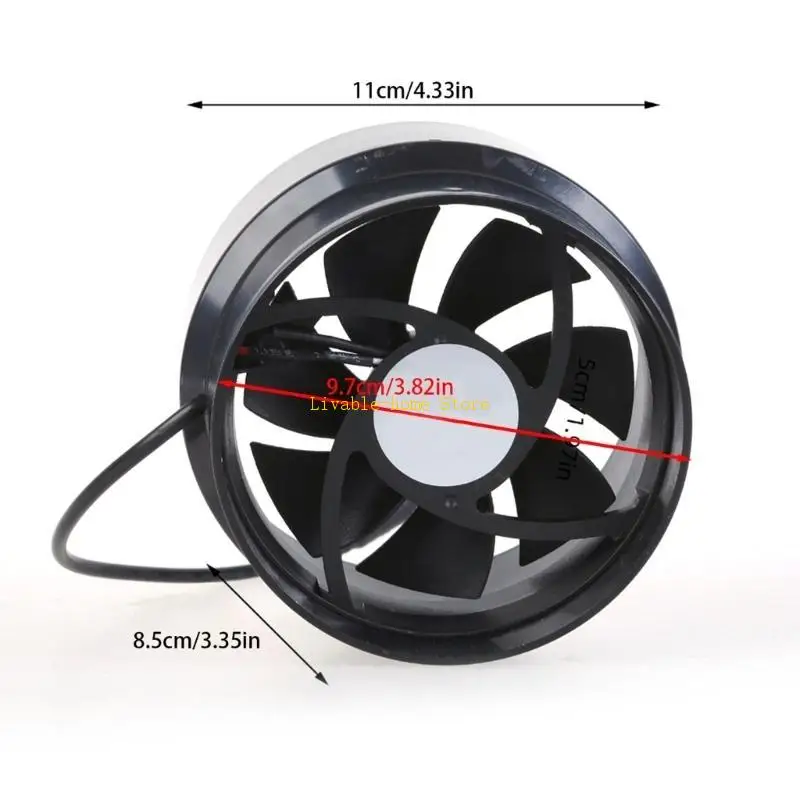 Универсальный линейный вентилятор 97 мм - Фотография_6