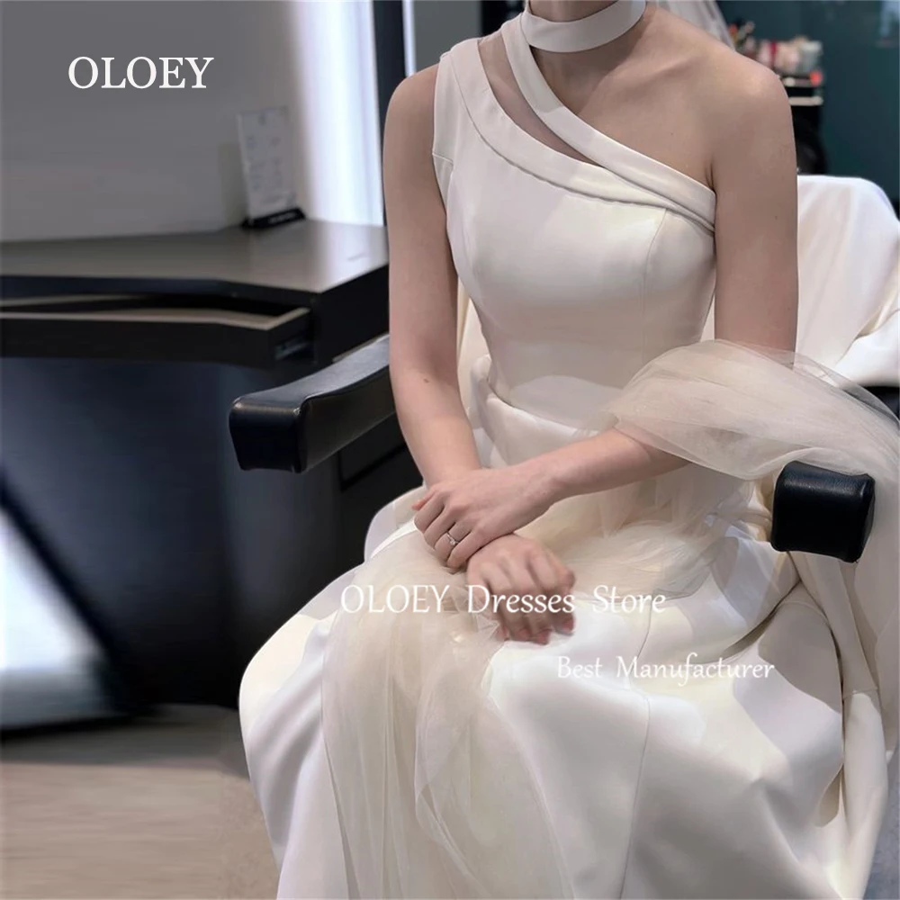 Oloey элегантное свадебное платье цвета слоновой кости с круглым вырезом