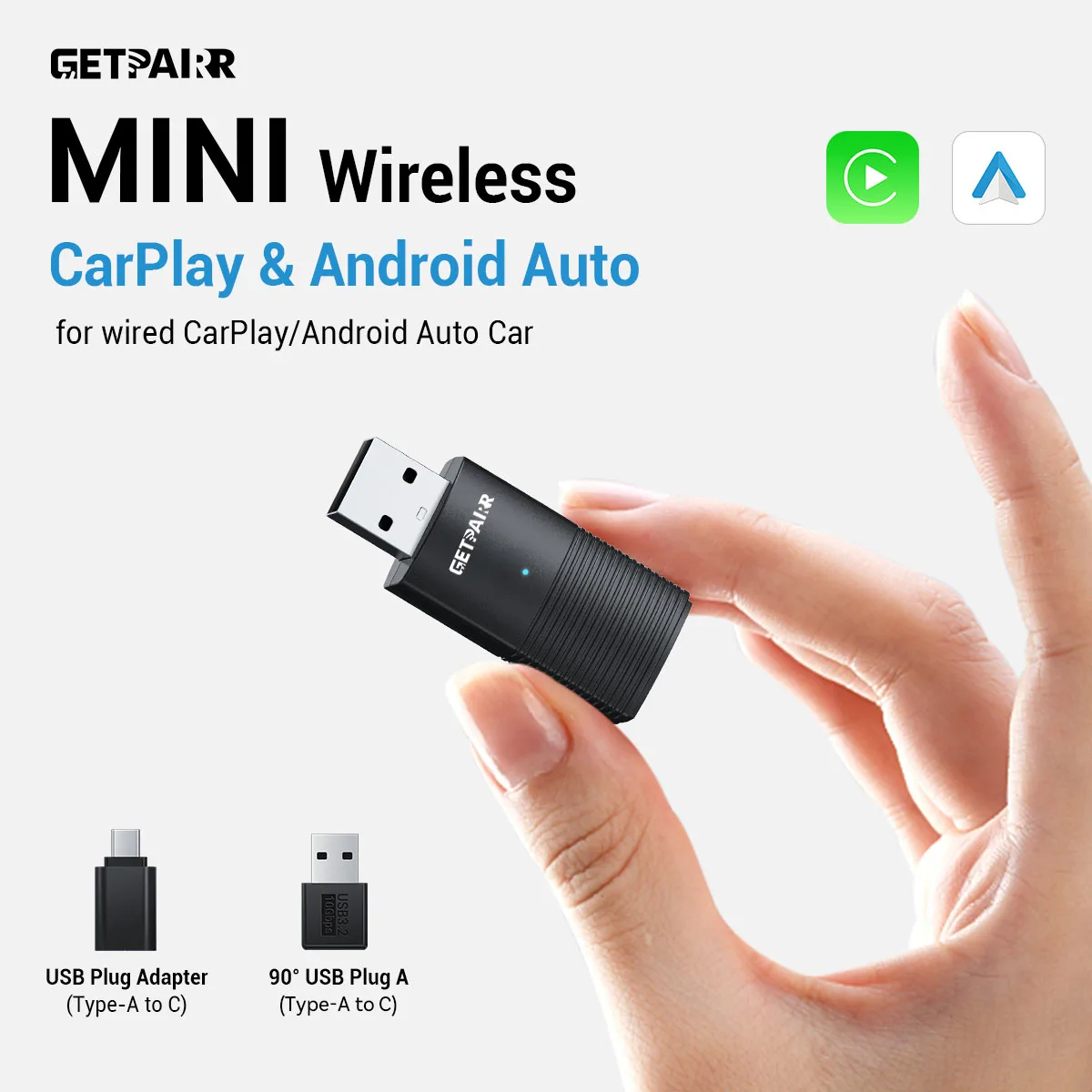 Мини-беспроводной адаптер android auto carplay