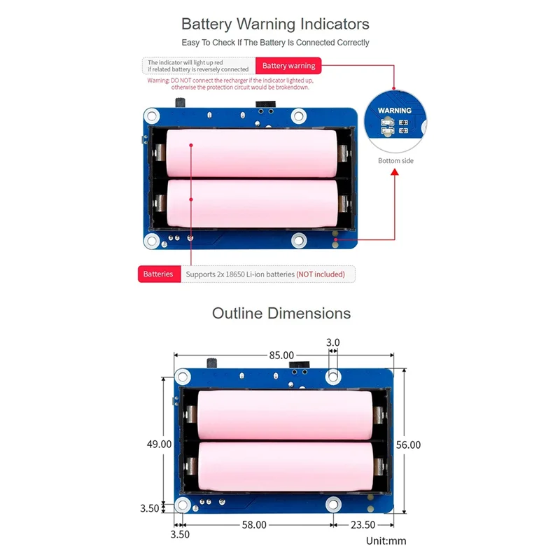 Блок бесперебойного питания waveshare 5 в - Фотография_6