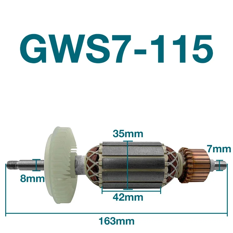Ac220-240v якорь для bosch gws7-115