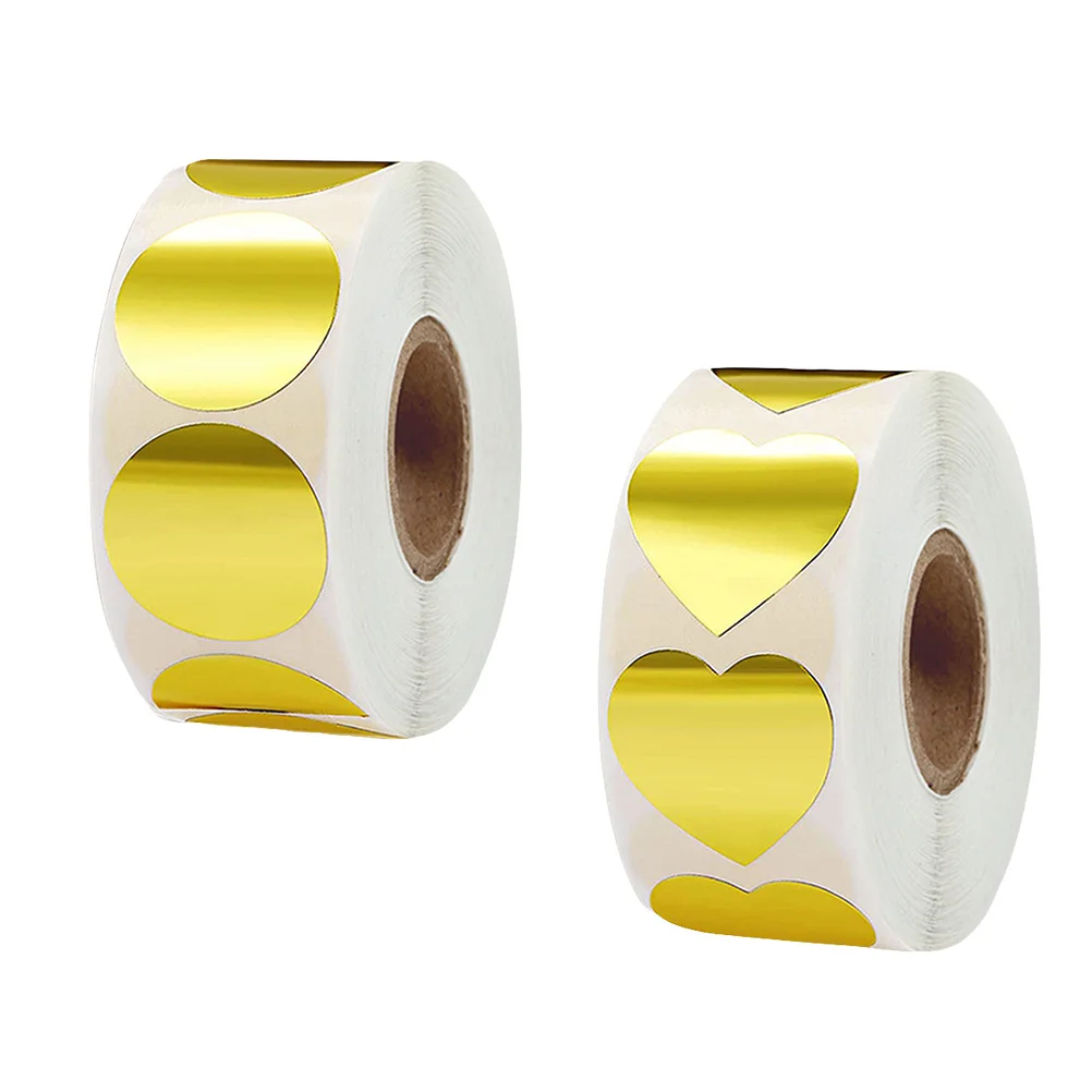 2 рулона уплотнительных наклеек в форме сердца - Фотография_2