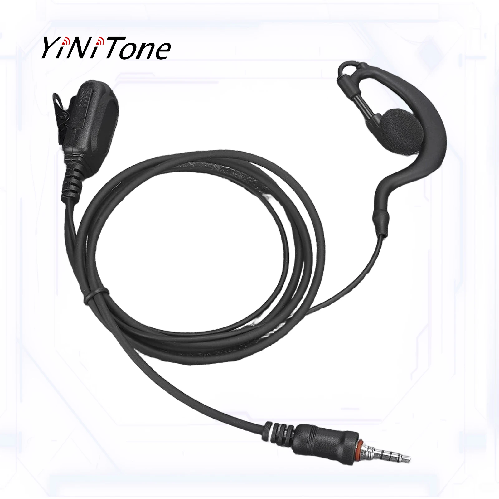 Гарнитура с ушным крючком g-образной формы для icom ic-m33 m25 m34 - Фотография_2