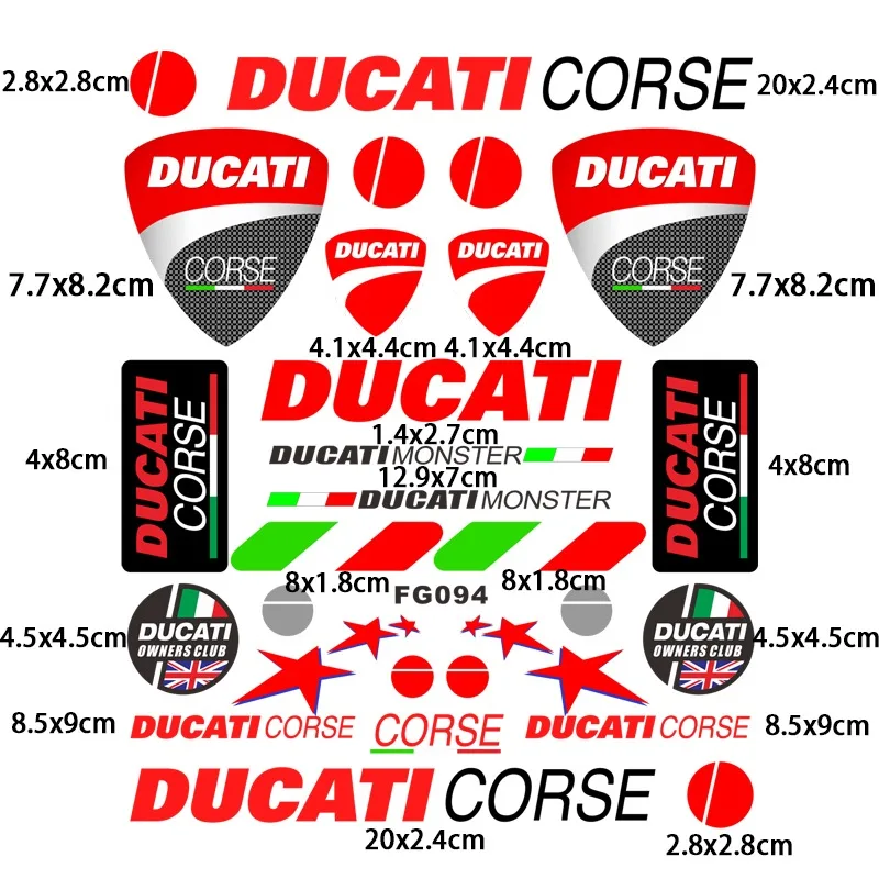 Мотоциклетные наклейки ducati с логотипом - Фотография_2