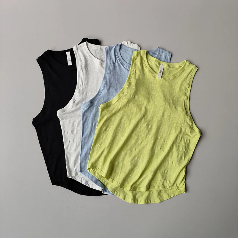 Новая спортивная блузка для пилатеса без рукавов для женщин