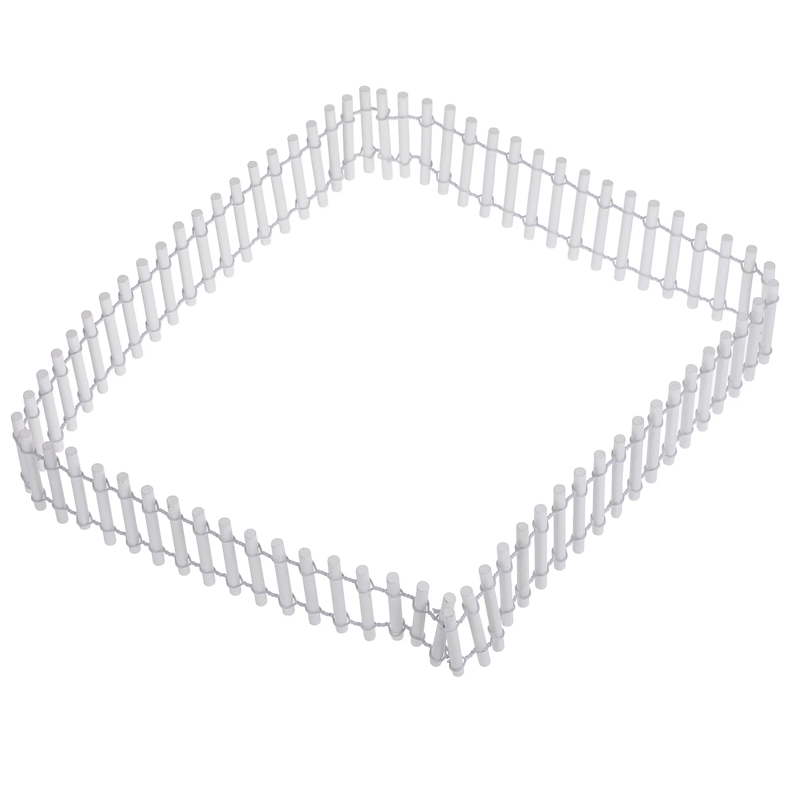 Миниатюрный белый деревянный забор - Фотография_6