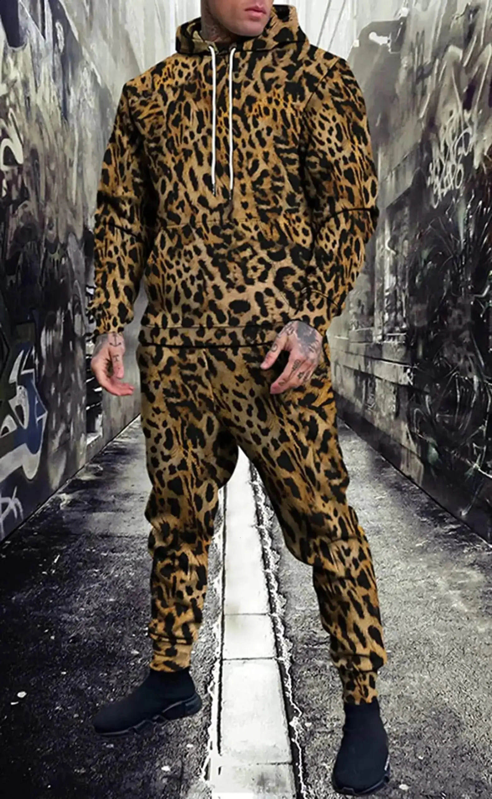 Толстовки с леопардовым 3d принтом