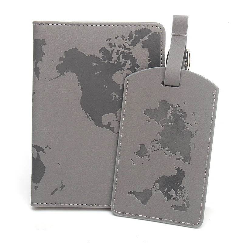 Карта мира, обложка для паспорта из искусственной кожи с rfid - Фотография_4