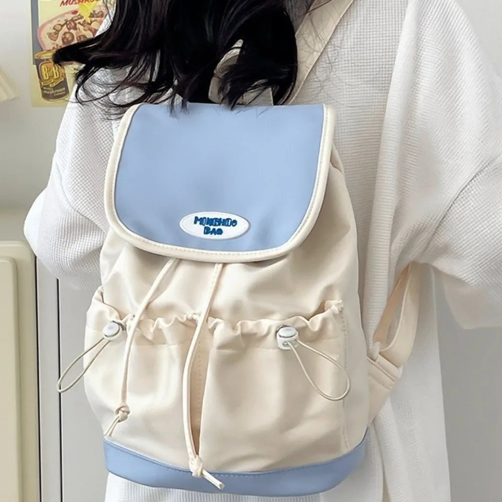 Портативный нейлоновый рюкзак на шнурке - Фотография_4