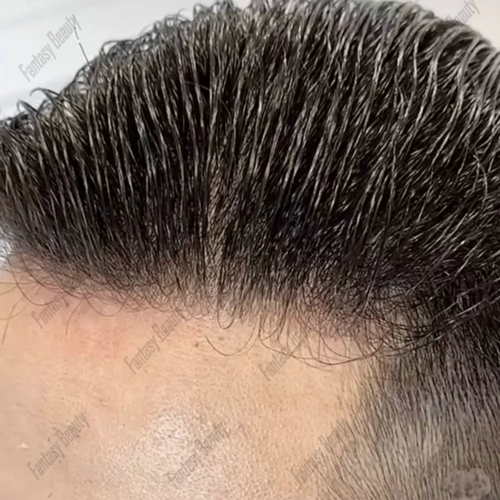 Мужской парик из искусственной кожи 0