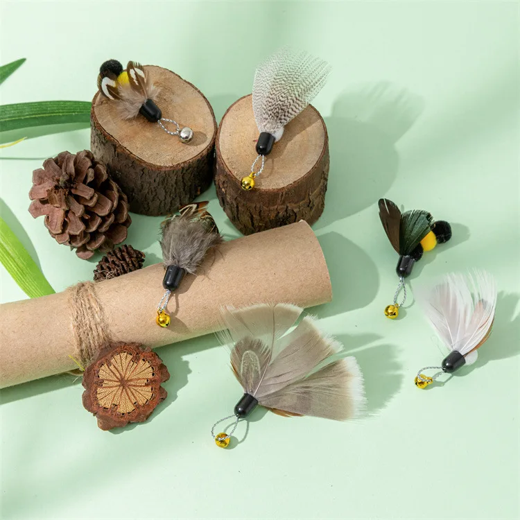 Интерактивная игрушка с кошачьими перьями - Фотография_3