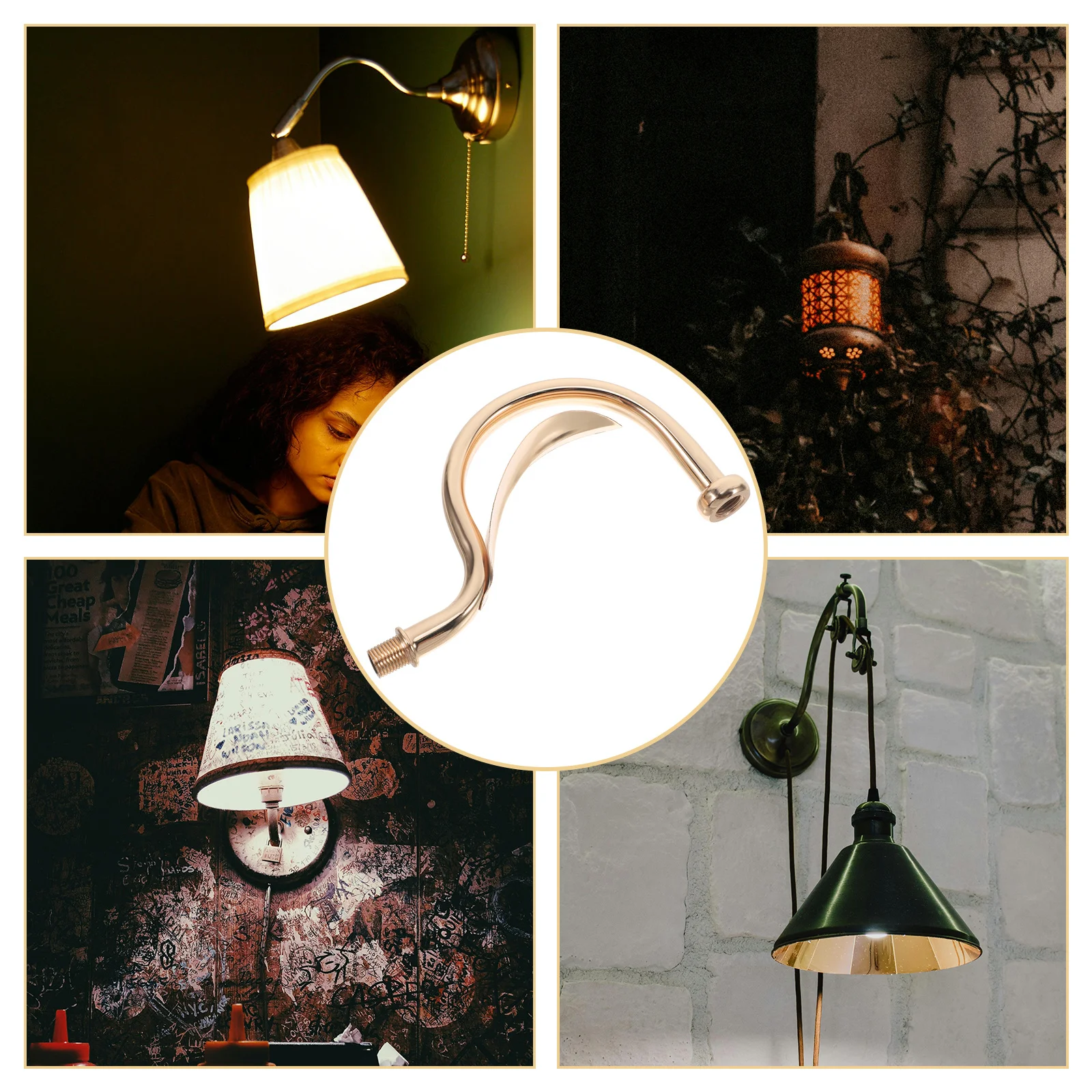 Металлический изогнутый настенный - Фотография_2