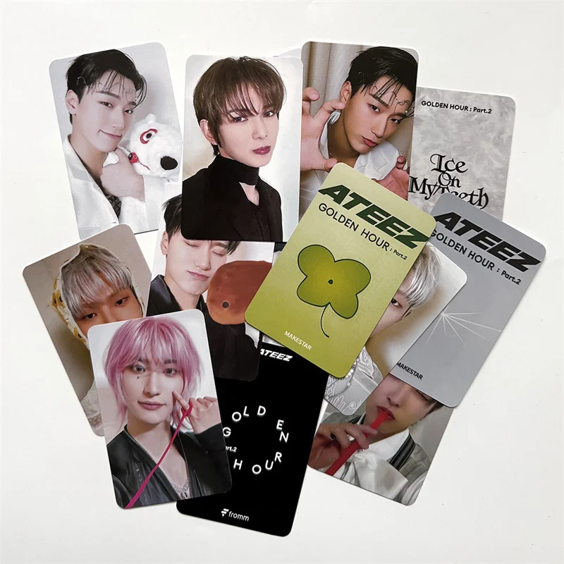 Альбом ateez lomo card golden hour: part