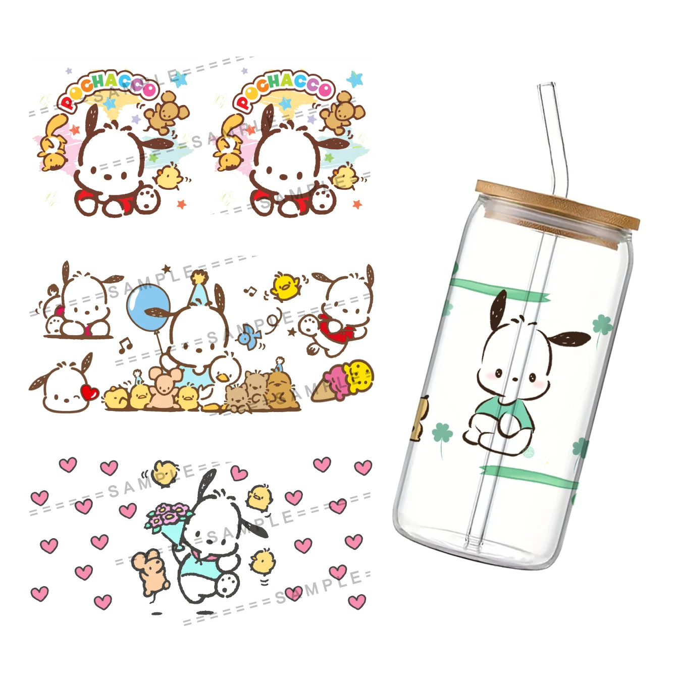 11x24 см sanrio pochacco 16 унций - Фотография_4