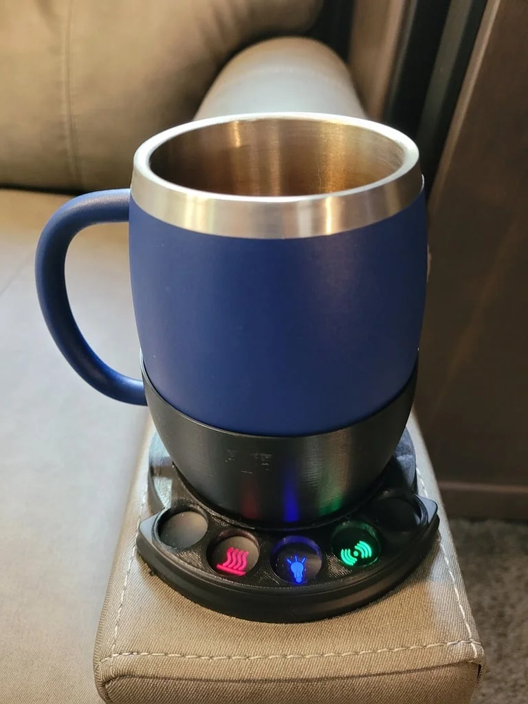 Круглый держатель для чашки с 5 отверстиями - Фотография_2