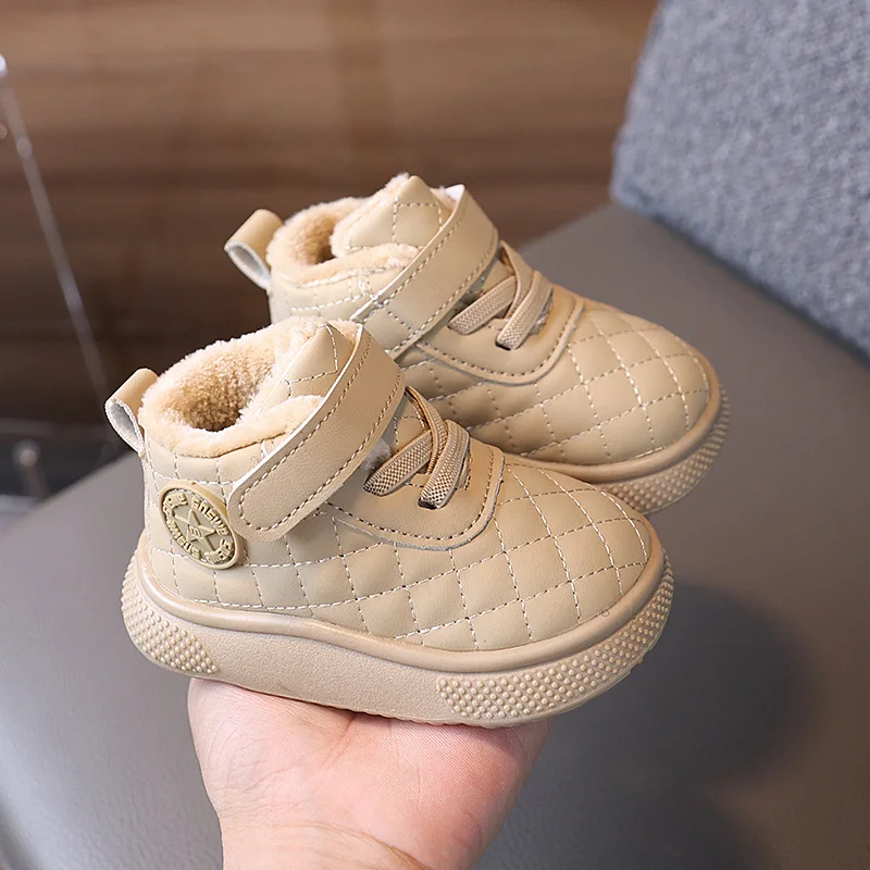 Теплая модная детская повседневная обувь - Фотография_3