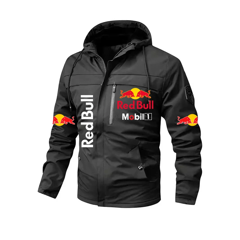 Года, мотоциклетная куртка red bull в стиле ретро - Фотография_4