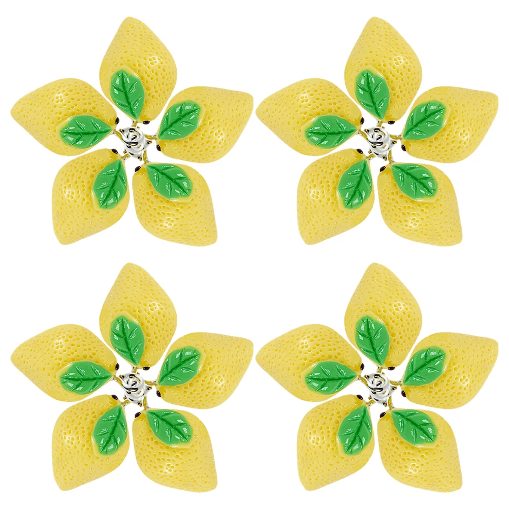 Подвески в виде лимона из смолы